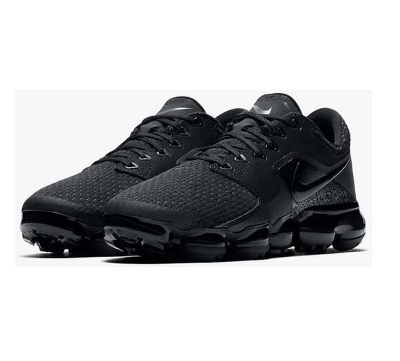 Nike Air VaporMax CS GS 'Triple Black' Running Shoes